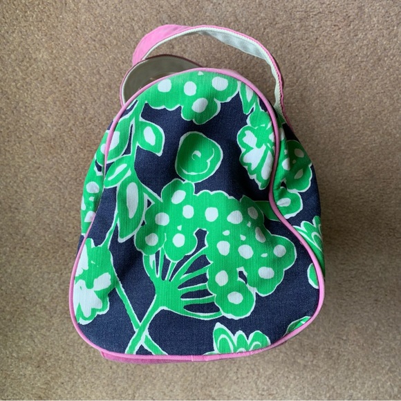 Lilly Pulitzer Floral Print Fabric Small Duffle Barrel Doctor Bag Shoulder Bag - Picture 13 of 16